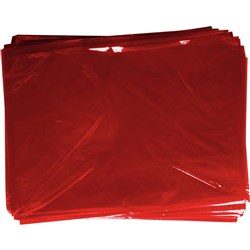 RAINBOW CELLOPHANE 750mmx1m Red Pack 25