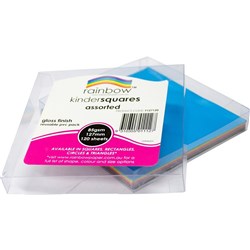 KINDER SHAPES Glossy Paper 127mm Square Pack 120