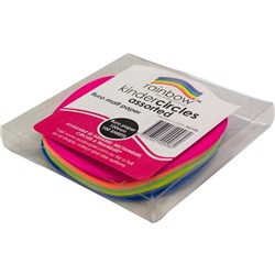 KINDER SHAPES Fluoro Paper Circles 120mm Pack 100