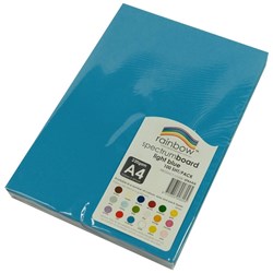 Rainbow Spectrum Board  A4 220 gsm Light Blue 100 Sheets