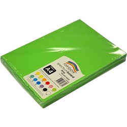 Rainbow Spectrum Board A4 220gms Lime 100 sheets