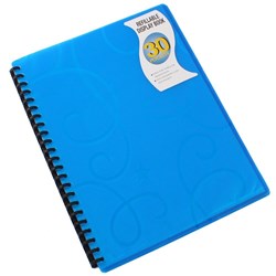 DISPLAY BOOK A4 REF JEWELL BLUE 30PKT