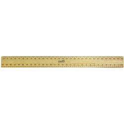 Ruler Wooden Polished 30cm