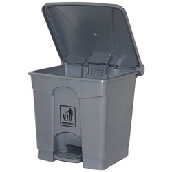 CLEANLINK RUBBISH BIN With Pedal Lid 68L Grey