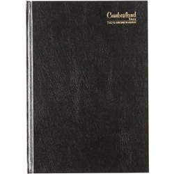 CUMBERLAND CLASSIC DIARY Day To Page Casebound  A5 Black