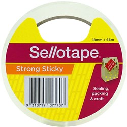 Sellotape Sticky Tape 18mmx66m Clear Pack of 8