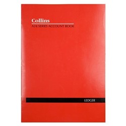 ACCOUNT BOOK SOFT Cover A24 Double Ledger Red