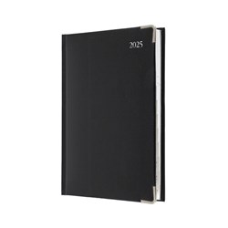 Collins Managment Diary Day To Page A4 Bonded Leather Black