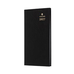 Collins Sterling Diary Week To View B6/7 Portrait Black