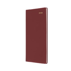 Collins Belmont Pocket Diary Week To View B6/7 Landscape Burgundy