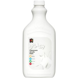 EC Classroom Splash Paint 2 Litre Snowball