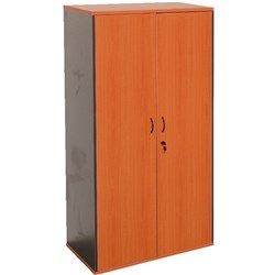 Rapidline Rapid Worker Lockable Cupboard 900W x 450D x 1800mmH Cherry and Ironstone