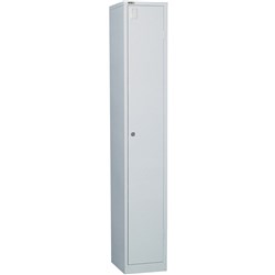 Rapidline GO Locker 1 Door 305W x 455D x 1830mmH Silver Grey