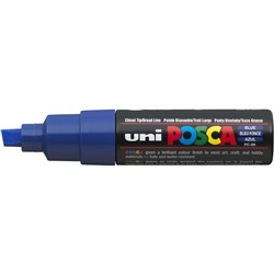 Uni Posca Paint Marker PC-8K Broad 8mm Chisel Tip Blue