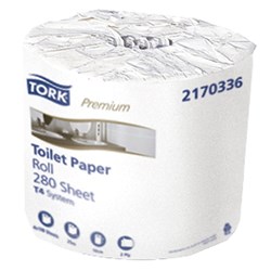 Tork T4 Premium Toilet Paper Rolls 2 Ply 280 Sheets