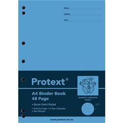 PROTEXT BINDER BOOK A4 8mm Ruled 48pgs - Koala Pack 20
