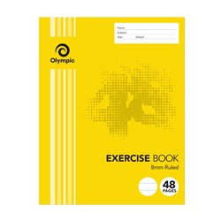 Olympic Exercise Book 48 Page 8mm Ruled 225x175