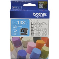 BROTHER LC133 CYAN INK CART  600g