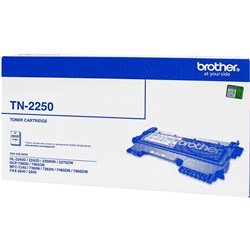 Brother TN2250 Toner Cartridge High Yield Black 2600 pages