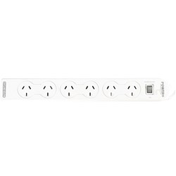 Powerplus 6 Outlet Powerboard Master Switch And Overload Protection