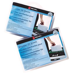 Rexel Shredder Oil Sheets 21x14.8cm Pack of 12