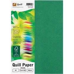 QUILL XL MULTIOFFICE PAPER A4 80gsm Emerald Ream 500