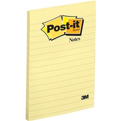 POST-IT 660 NOTES ORIGINAL Lined 100Shts 98x149mm Yellow each