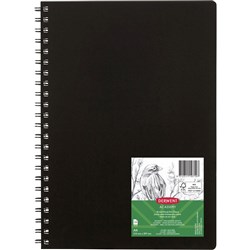 Derwent Academy Visual Art Diary A4 120 Page Portrait Black Pack 5