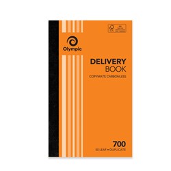 Olympic 700 Carbonless Book Duplicate 200x125mm Delivery 50 Leaf