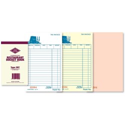 Zions CBT Docket Book Triplicate Carbonless 170x100m 25 Sets