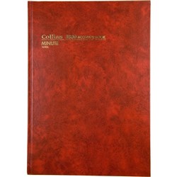 ACCOUNT BOOK HARD Cover A4 Minute Paged Red EACH