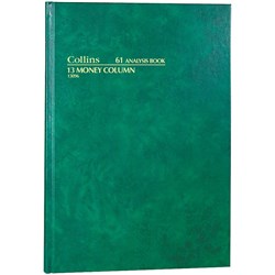 COLLINS ANALYSIS 61 SERIES A4 13 Money Column Green EACH