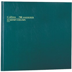 COLLINS ANALYSIS '700' SERIES 297x315 32 Money Column Green EACH