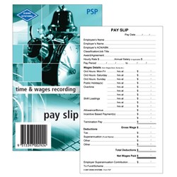 ZIONS PSP PAY SLIP PAD 125X80mm 50Leaf