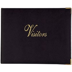 ZIONS 72 VISITORS BOOK General Purpose Black 90X260mm