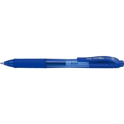 Pentel BL107 Energel X Gel Pen Retractable Fine  0.7mm Blue Box 12