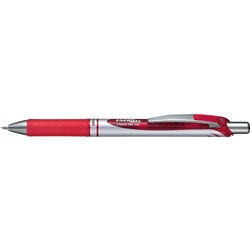 Pentel BL77 Energel DLX Gel Pen Retractable Fine 0.7mm Red Box 12