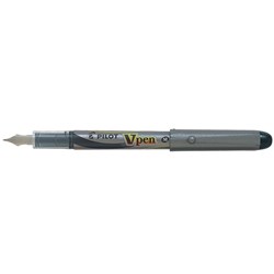 Pilot V Pen SVP-4M Fountain Pen Disposable 1.0mm Medium Black