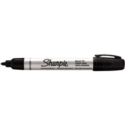 Sharpie Pro Aluminium Barrel Permanent Marker Bullet 1.5mm Black