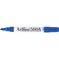Artline 500A Whiteboard Marker Medium Bullet 2mm Blue Box 12