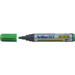 Artline 577 Whiteboard Marker Bullet 3mm Green Box 12
