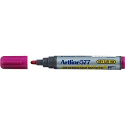 Artline 577 Whiteboard Marker Bullet 3mm Pink Box 12