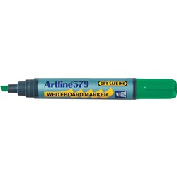 Artline 579 Whiteboard Marker Chisel 2-5mm Green Box 12