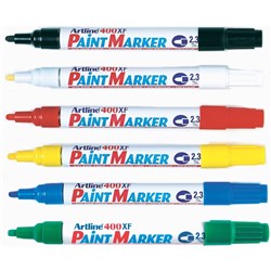 Artline 400Xf Paint Marker Medium Bullet 2.3mm Assorted Box Of 12