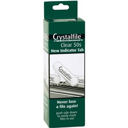 INDEX TABS CRYSTALFILE CRYSTAL ROUND CLEAR BX50