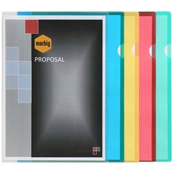 Marbig Letter Files A4  Polypropylene Red Pack Of 100