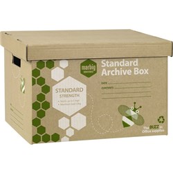 Marbig Archive Box Enviro L420mm x H260mm X W315mm Pack of 5
