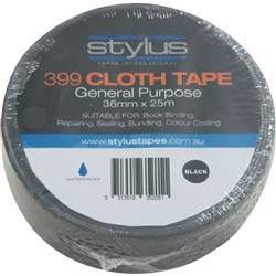 Tape Book Cloth 36mmx25m Black