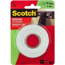 SCOTCH 110 MOUNTING TAPE Foam 12.7x1.9mt EACH