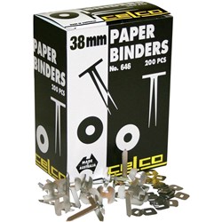 ESSELTE PAPER BINDERS No. 646 - 38mm Box of 200